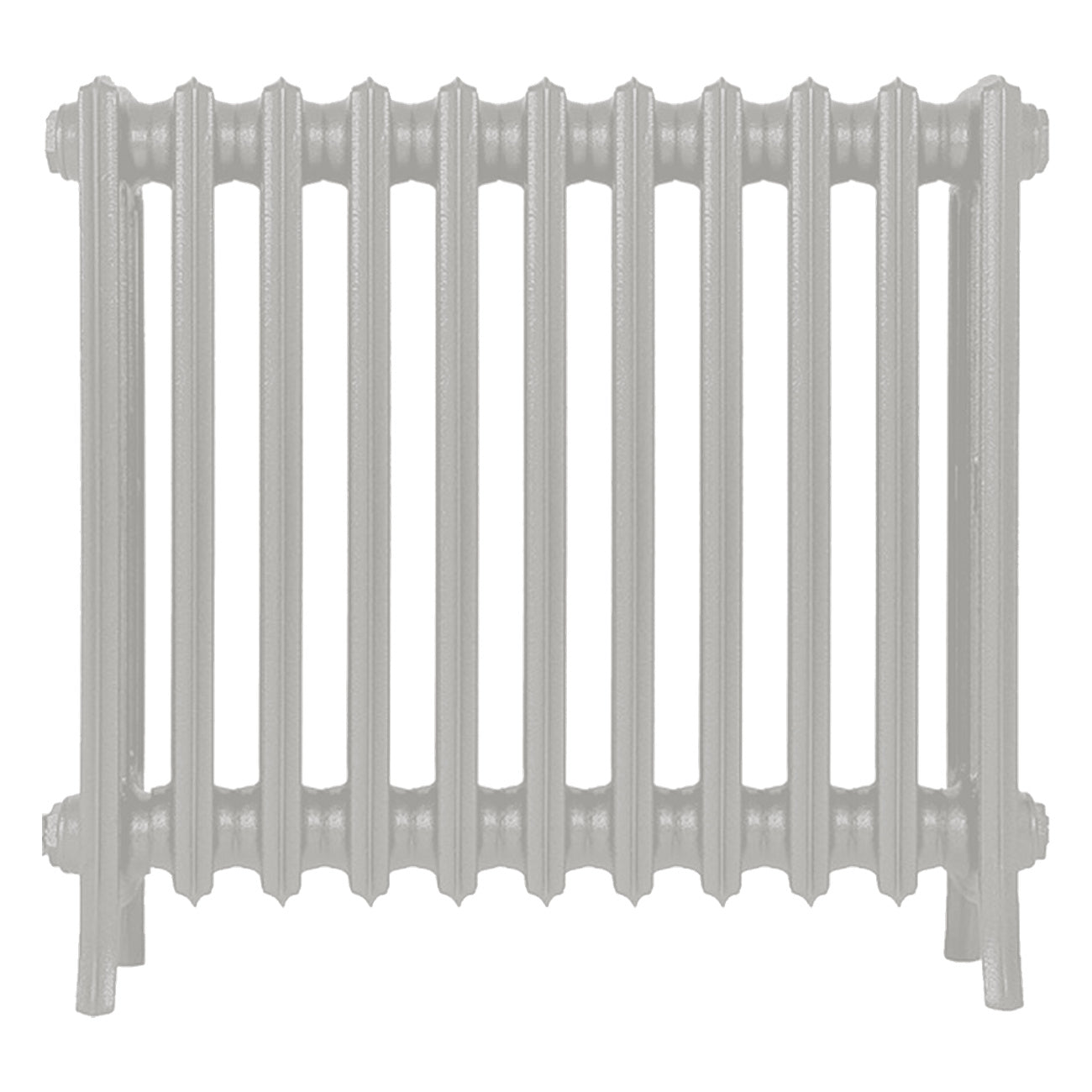 Grace - Pebble Grey Cast Iron Column Radiator H650mm x W696mm 4 Column - Floor Standing