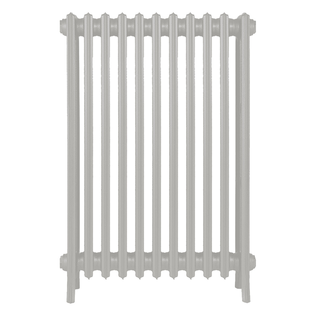 Grace - Pebble Grey Cast Iron Column Radiator H950mm x W696mm 4 Column - Floor Standing