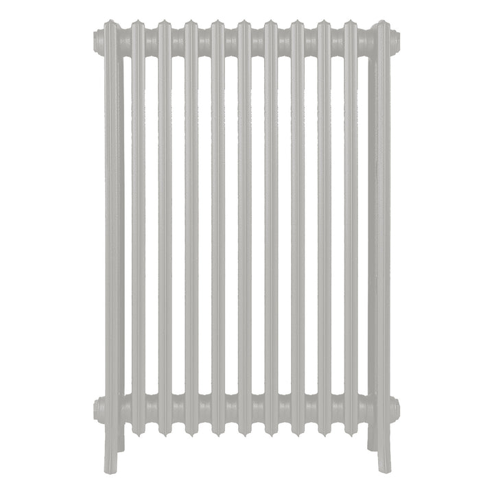 Grace - Pebble Grey Cast Iron Column Radiator H950mm x W696mm 4 Column - Floor Standing