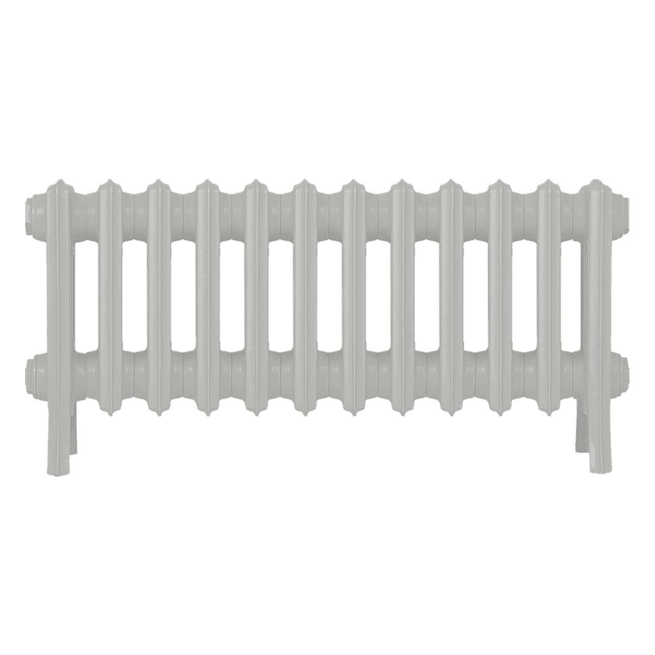 Grace - Pebble Grey Cast Iron Column Radiator H300mm x W756mm 4 Column - Wall Hung