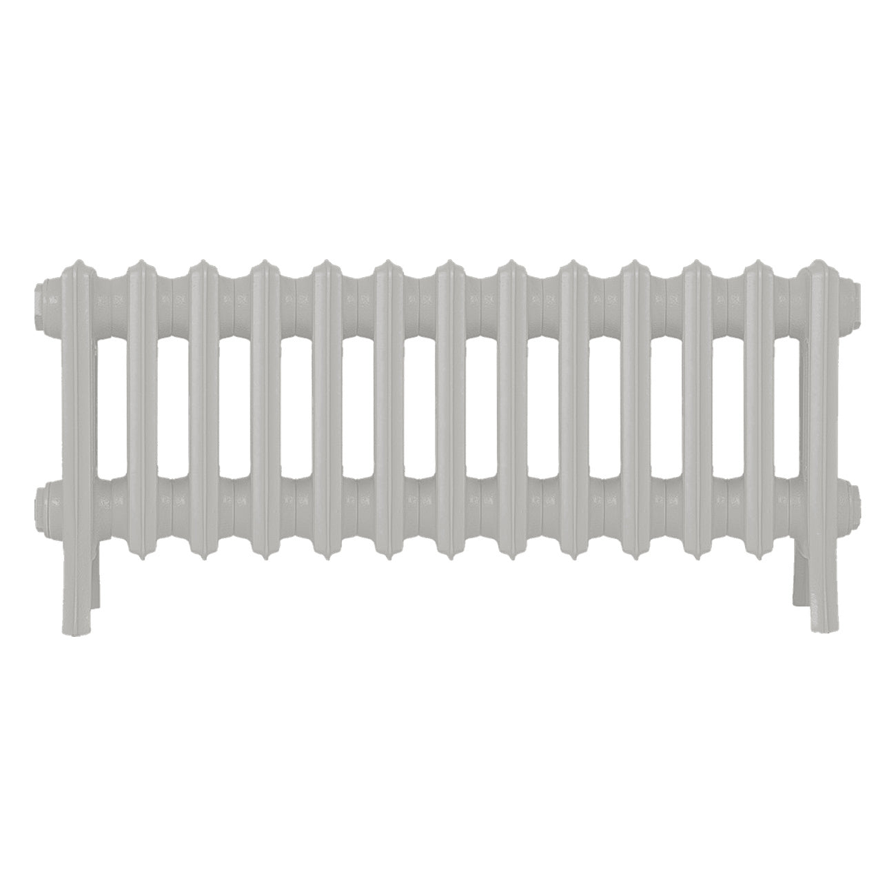 Grace - Pebble Grey Cast Iron Column Radiator H350mm x W817mm 4 Column - Floor Standing