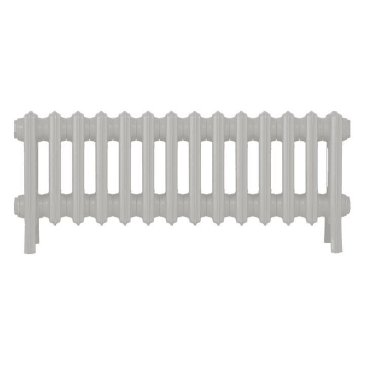 Grace - Pebble Grey Cast Iron Column Radiator H300mm x W877mm 4 Column - Wall Hung