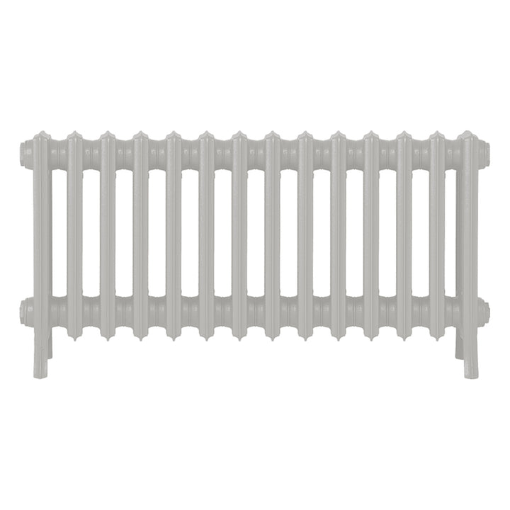 Grace - Pebble Grey Cast Iron Column Radiator H450mm x W877mm 4 Column - Wall Hung