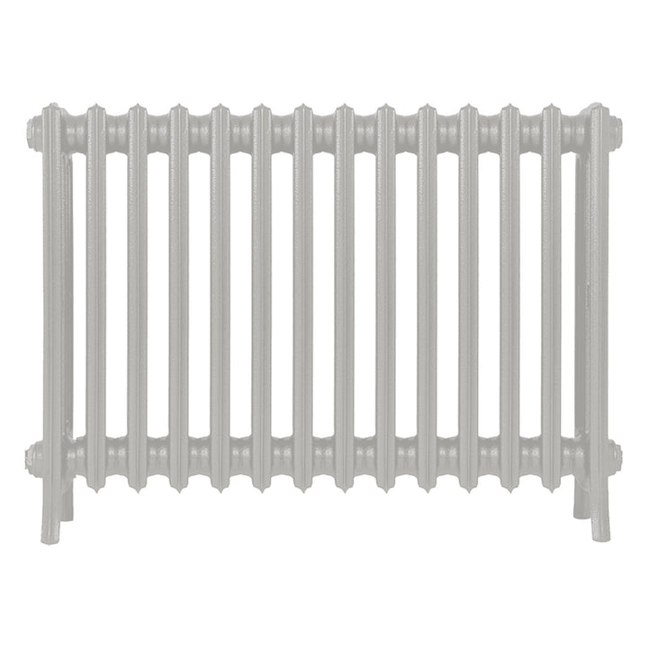 Grace - Pebble Grey Cast Iron Column Radiator H600mm x W877mm 4 Column - Wall Hung