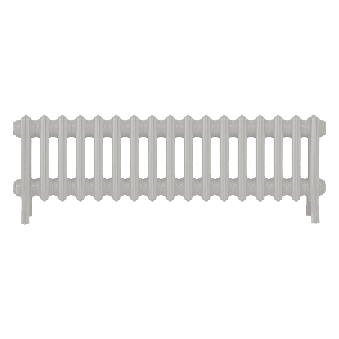 Grace - Pebble Grey Cast Iron Column Radiator H300mm x W1059mm 4 Column - Wall Hung
