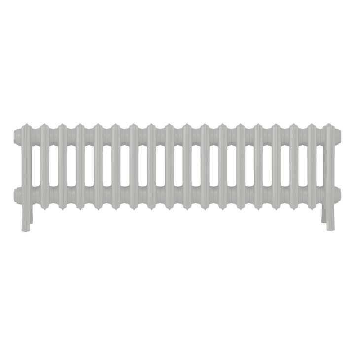 Grace - Pebble Grey Cast Iron Column Radiator H350mm x W1119mm 4 Column - Floor Standing