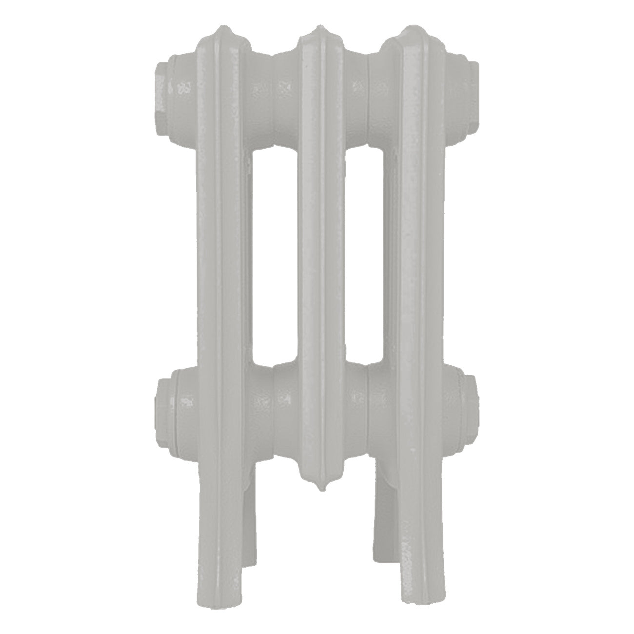 Grace - Pebble Grey Cast Iron Column Radiator H350mm x W212mm 4 Column - Floor Standing