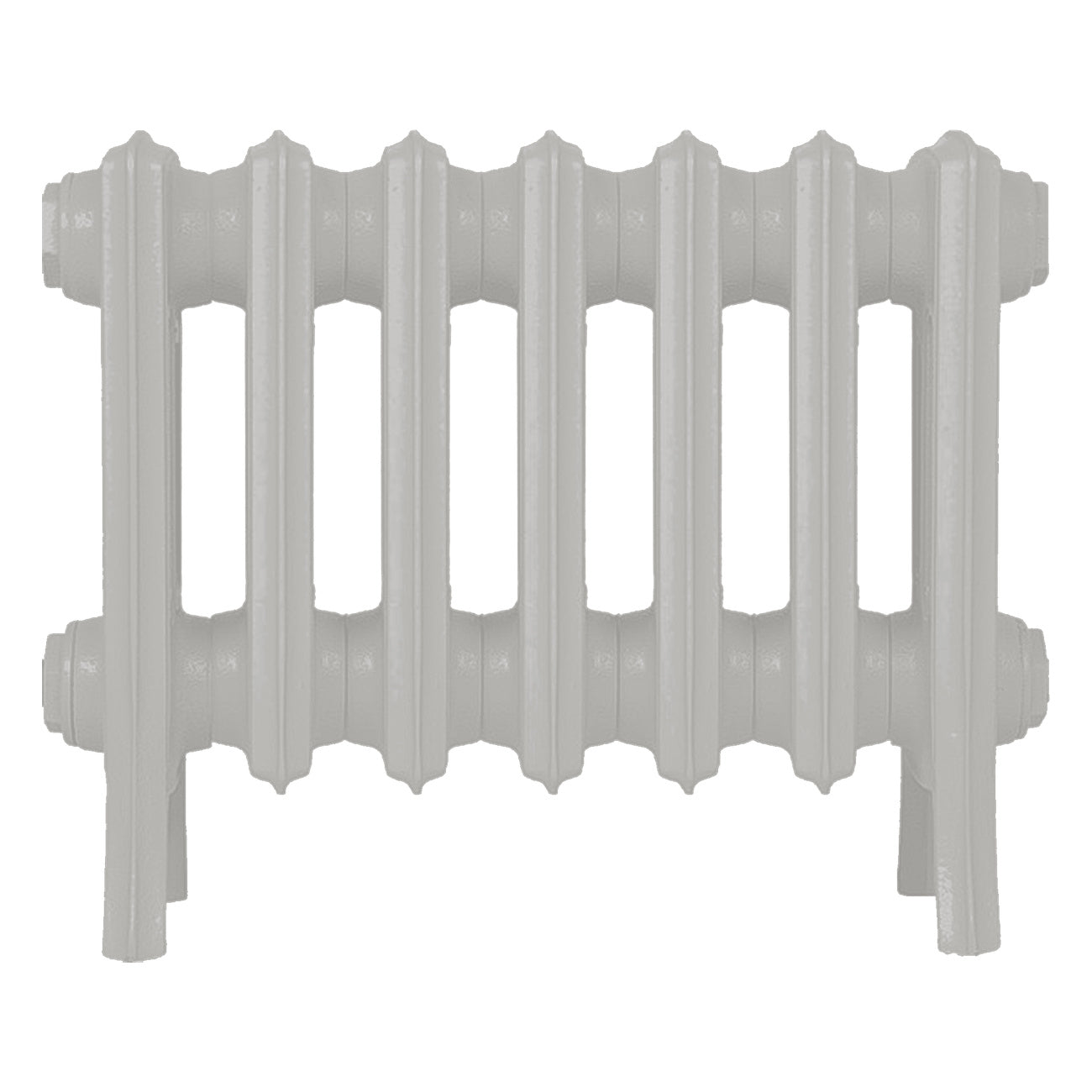 Grace - Pebble Grey Cast Iron Column Radiator H300mm x W454mm 4 Column - Wall Hung
