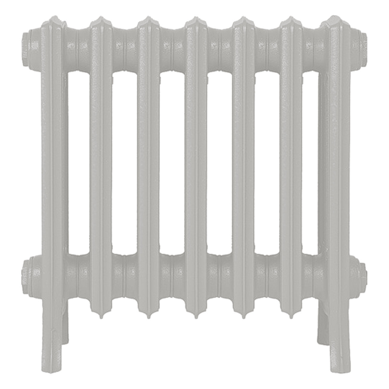 Grace - Pebble Grey Cast Iron Column Radiator H450mm x W454mm 4 Column - Wall Hung