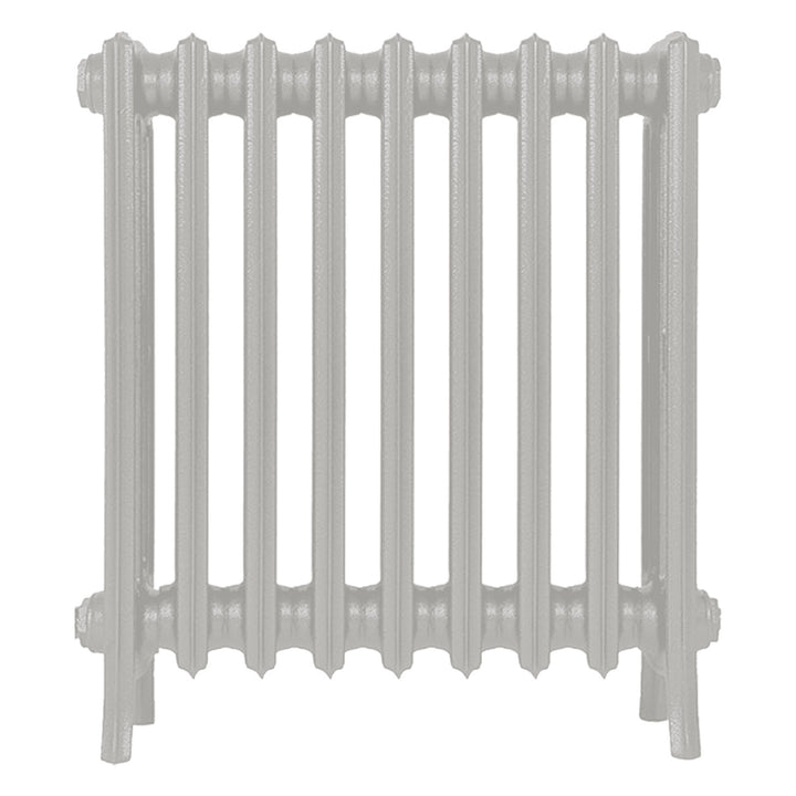 Grace - Pebble Grey Cast Iron Column Radiator H600mm x W575mm 4 Column - Wall Hung