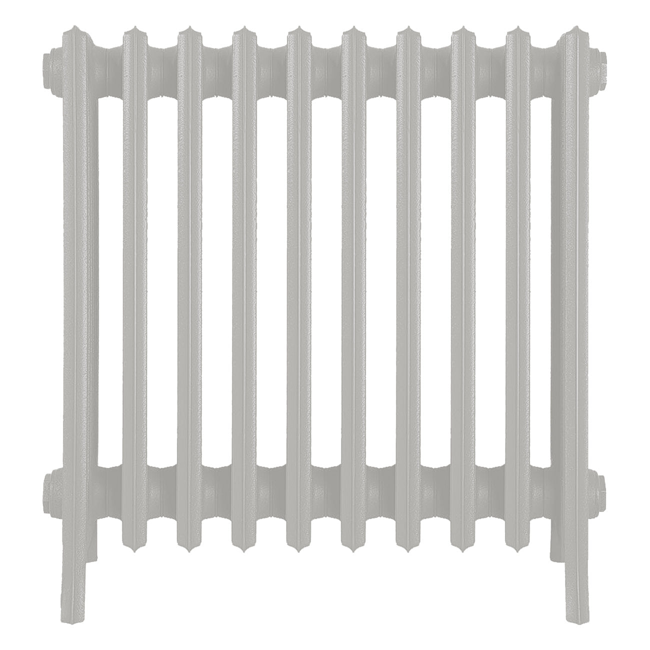 Grace - Pebble Grey Cast Iron Column Radiator H650mm x W635mm 6 Column - Floor Standing
