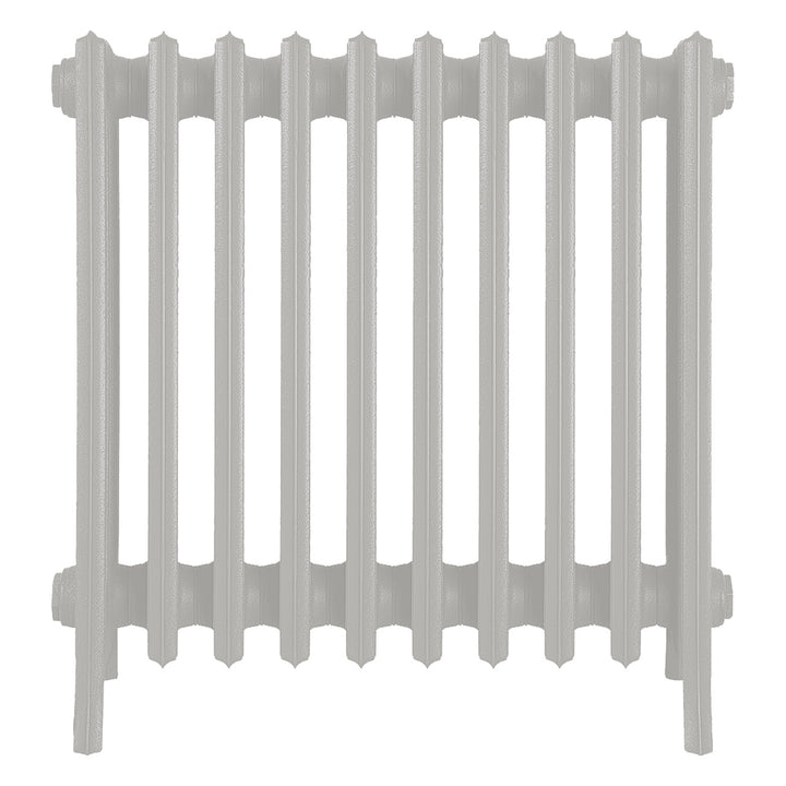 Grace - Pebble Grey Cast Iron Column Radiator H650mm x W635mm 6 Column - Floor Standing