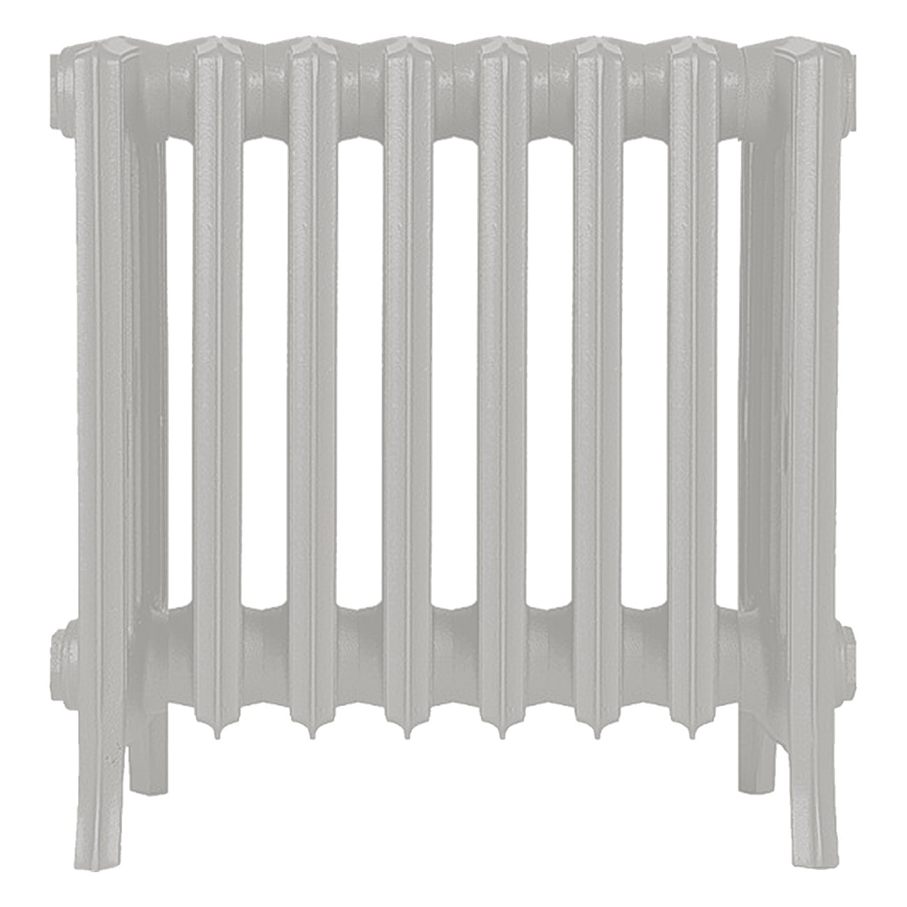 Grace - Pebble Grey Cast Iron Column Radiator H450mm x W514mm 6 Column - Wall Hung