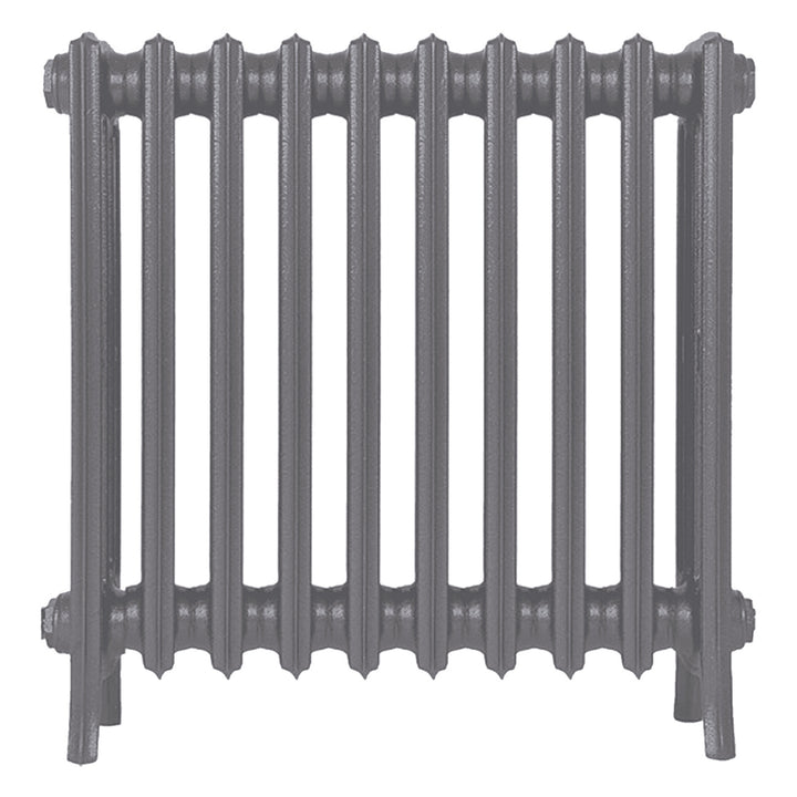 Grace - Quartz Grey Cast Iron Column Radiator H650mm x W635mm 4 Column - Floor Standing