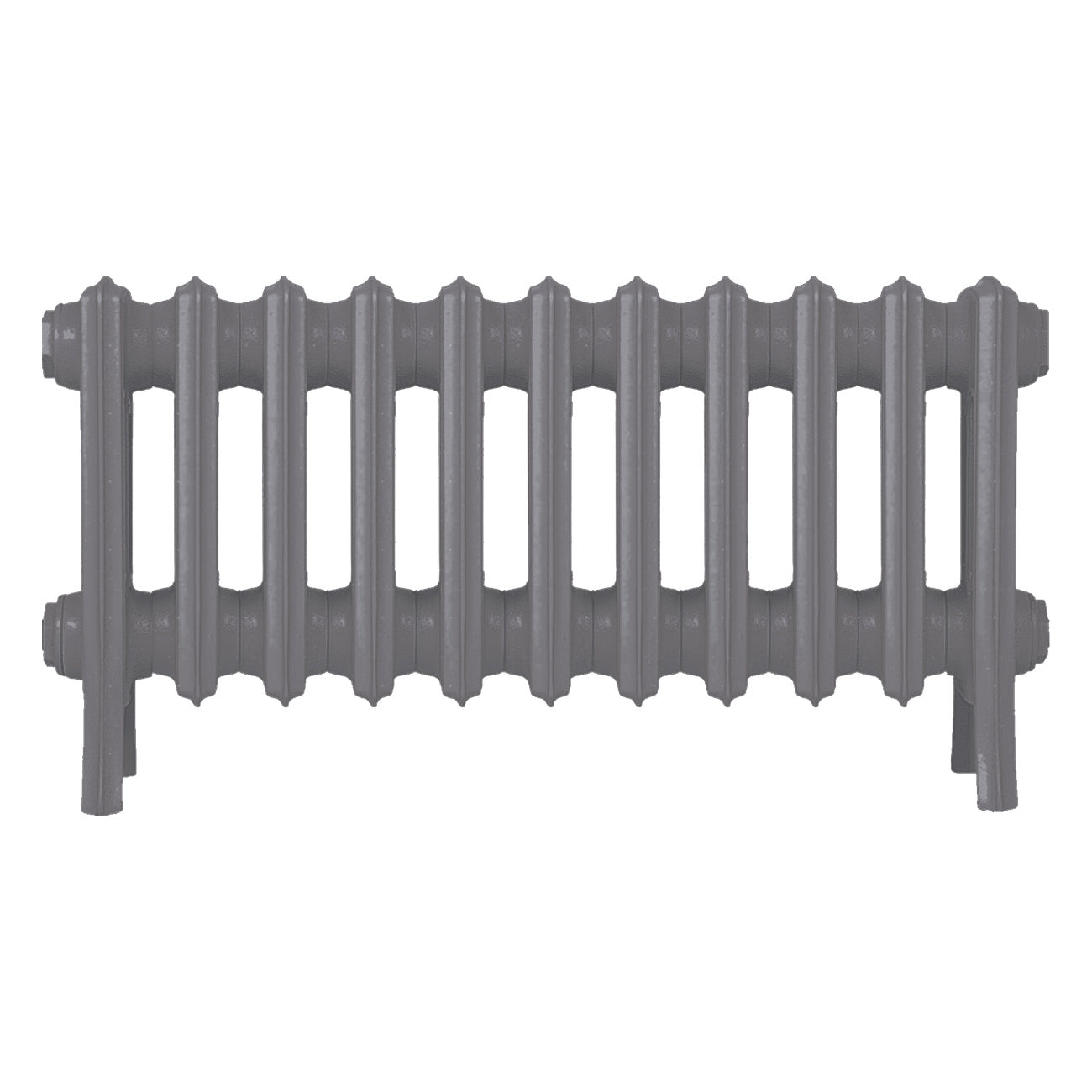 Grace - Quartz Grey Cast Iron Column Radiator H300mm x W696mm 4 Column - Wall Hung