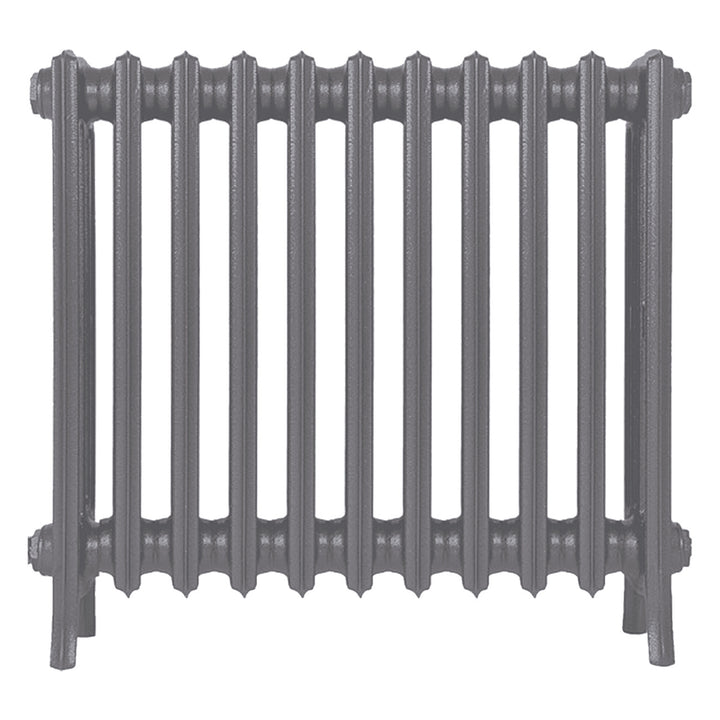 Grace - Quartz Grey Cast Iron Column Radiator H600mm x W696mm 4 Column - Wall Hung