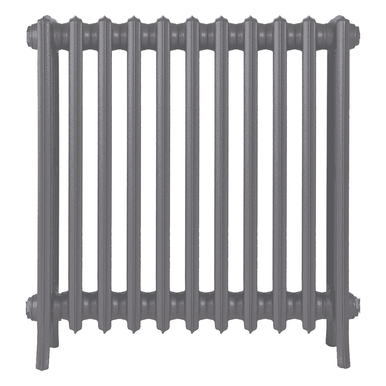 Grace - Quartz Grey Cast Iron Column Radiator H700mm x W696mm 4 Column - Wall Hung