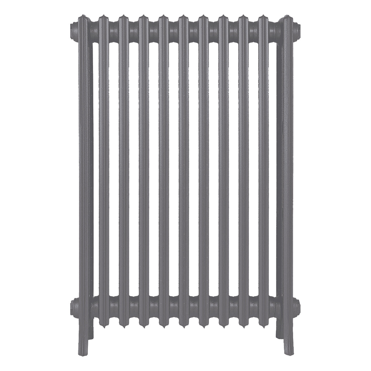 Grace - Quartz Grey Cast Iron Column Radiator H950mm x W696mm 4 Column - Floor Standing