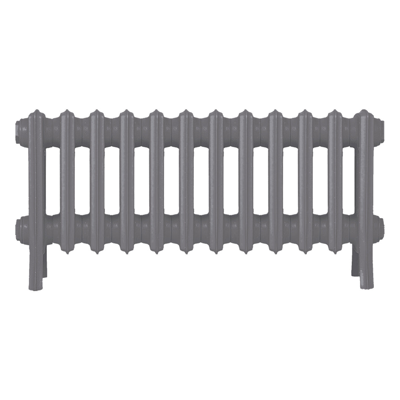 Grace - Quartz Grey Cast Iron Column Radiator H300mm x W756mm 4 Column - Wall Hung