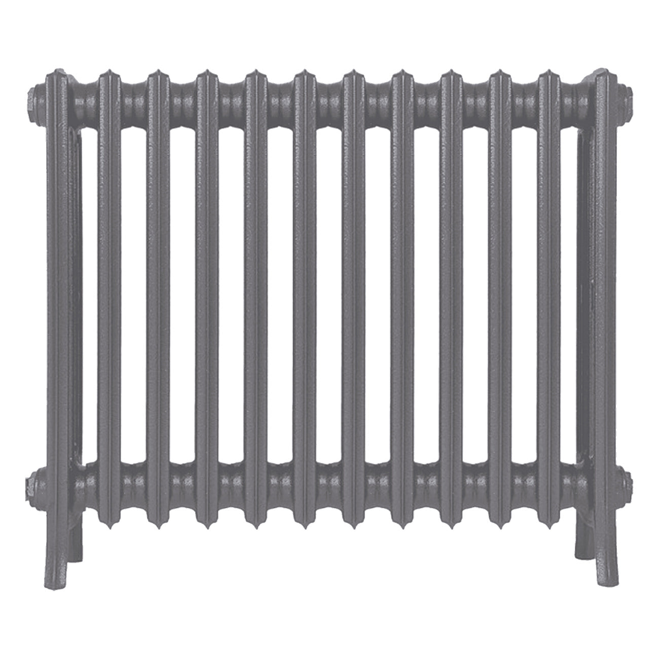 Grace - Quartz Grey Cast Iron Column Radiator H650mm x W756mm 4 Column - Floor Standing