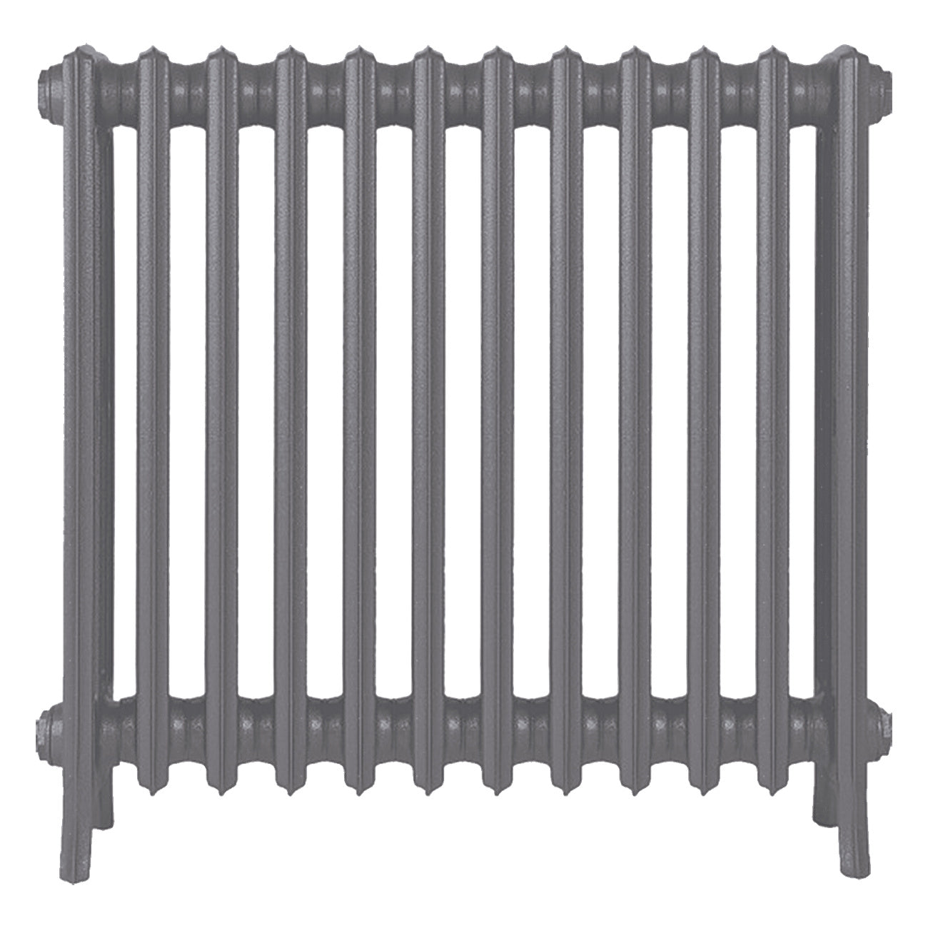 Grace - Quartz Grey Cast Iron Column Radiator H700mm x W756mm 4 Column - Wall Hung