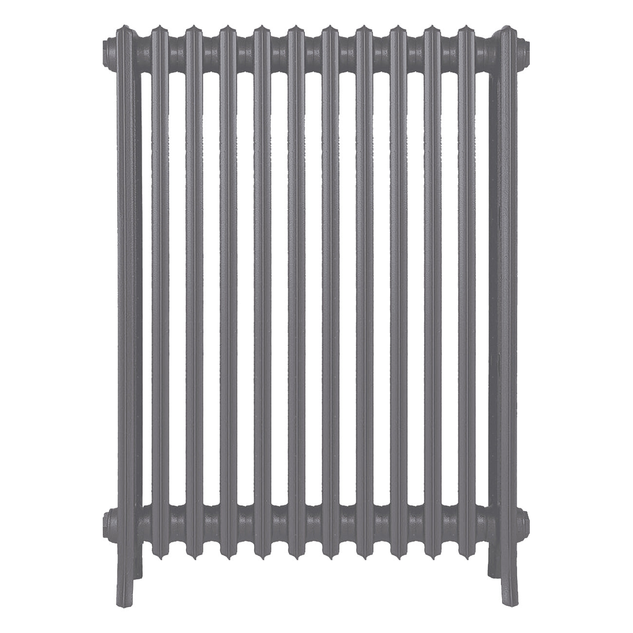 Grace - Quartz Grey Cast Iron Column Radiator H950mm x W756mm 4 Column - Floor Standing