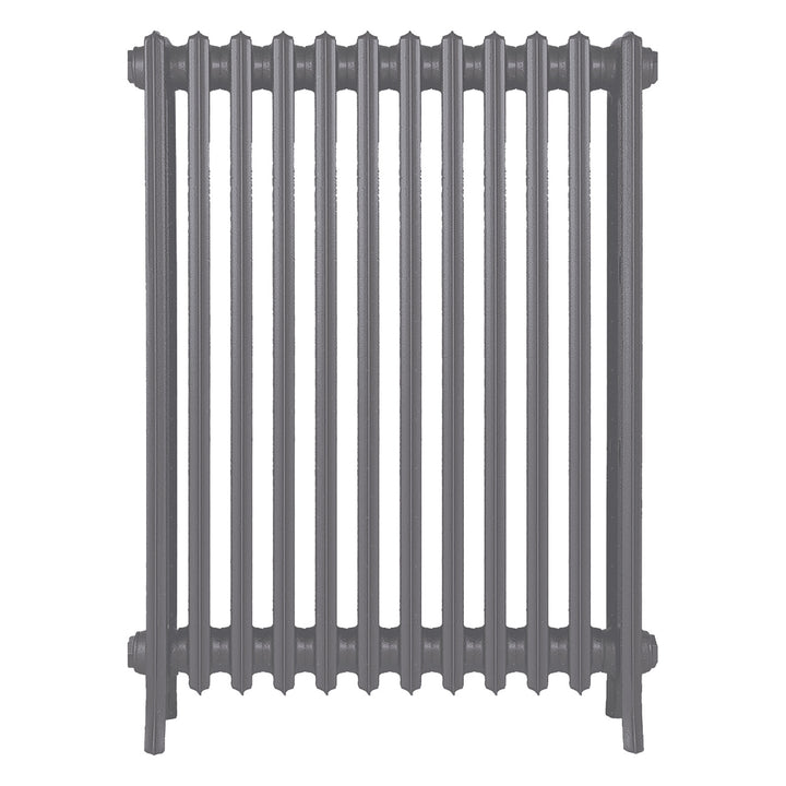 Grace - Quartz Grey Cast Iron Column Radiator H950mm x W756mm 4 Column - Floor Standing