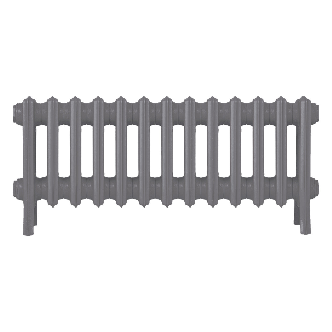 Grace - Quartz Grey Cast Iron Column Radiator H300mm x W817mm 4 Column - Wall Hung
