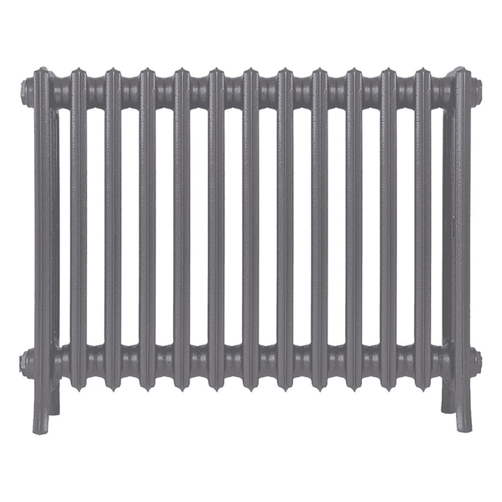 Grace - Quartz Grey Cast Iron Column Radiator H650mm x W817mm 4 Column - Floor Standing