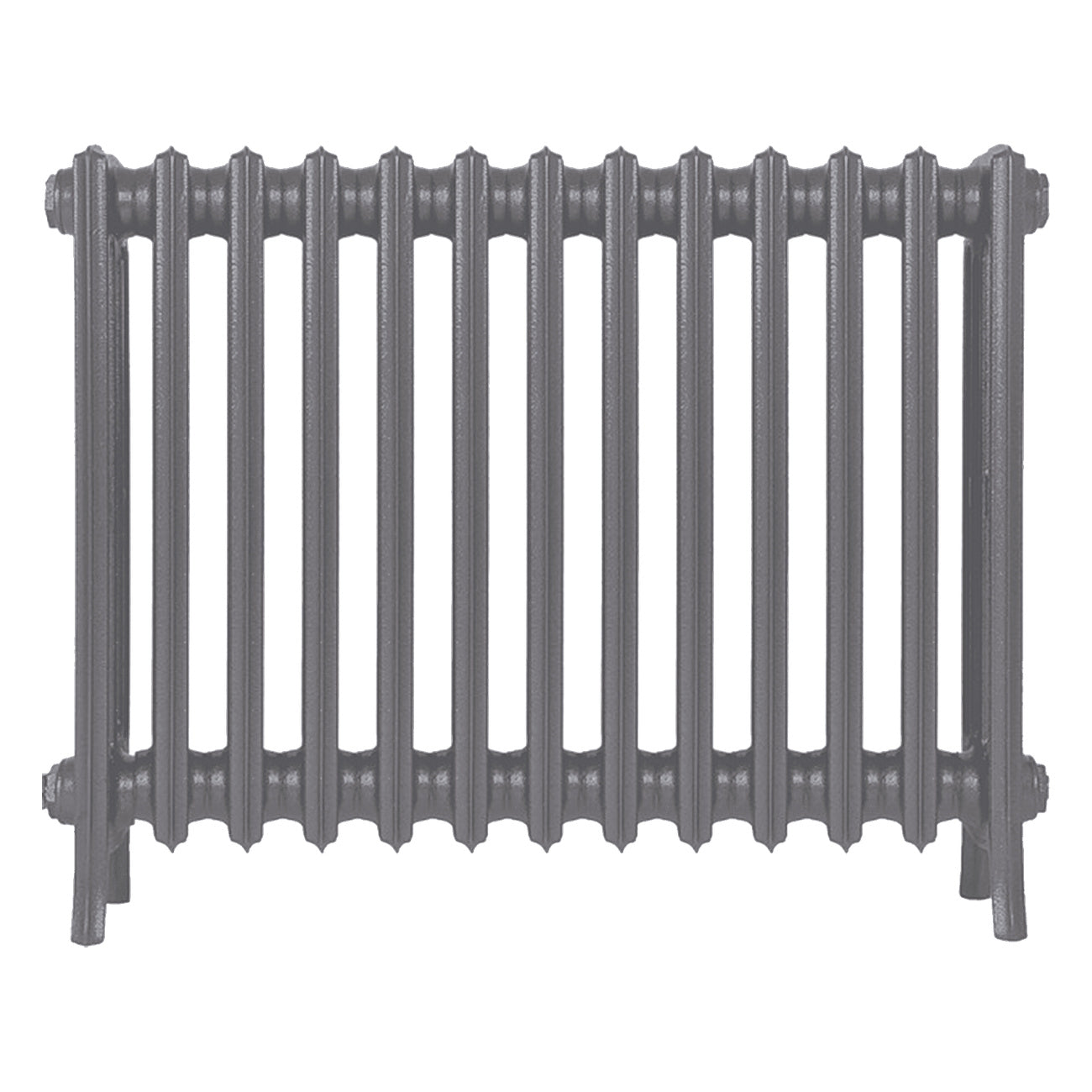 Grace - Quartz Grey Cast Iron Column Radiator H650mm x W817mm 4 Column - Floor Standing
