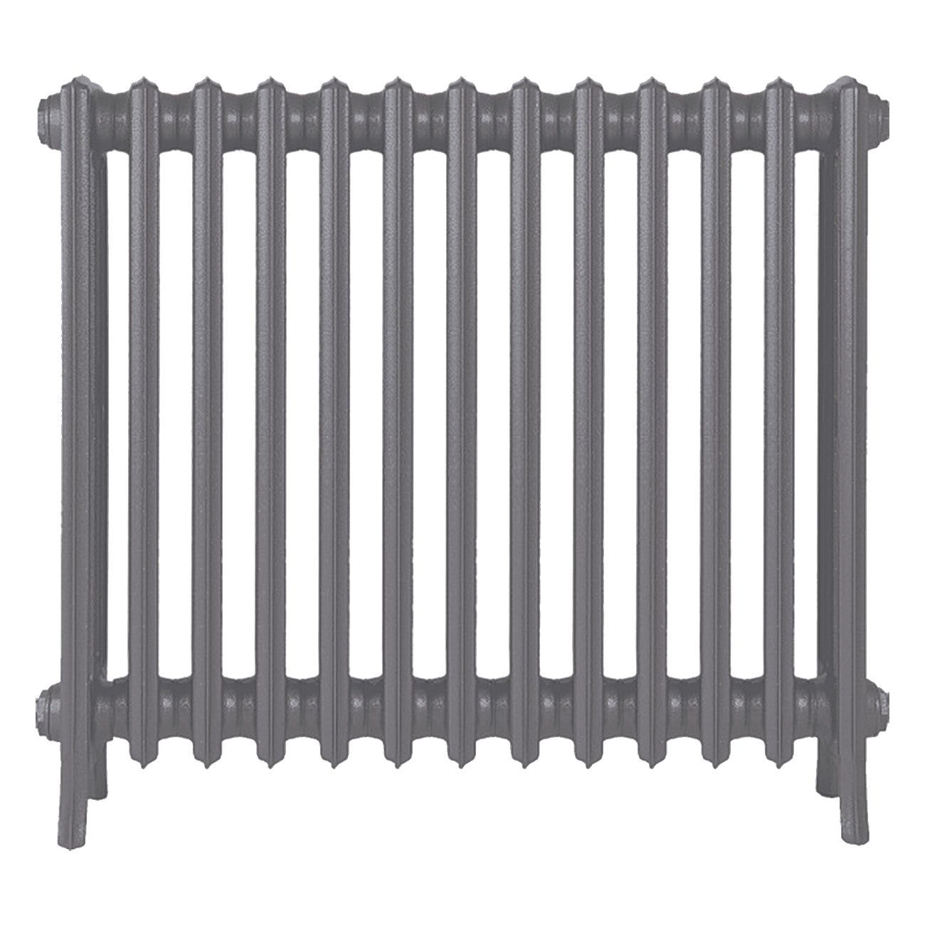 Grace - Quartz Grey Cast Iron Column Radiator H700mm x W817mm 4 Column - Wall Hung