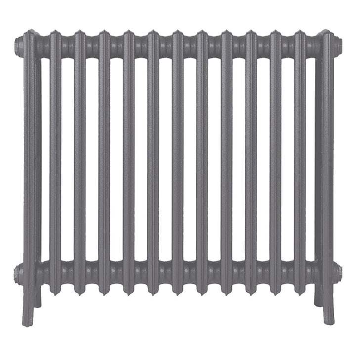 Grace - Quartz Grey Cast Iron Column Radiator H700mm x W817mm 4 Column - Wall Hung