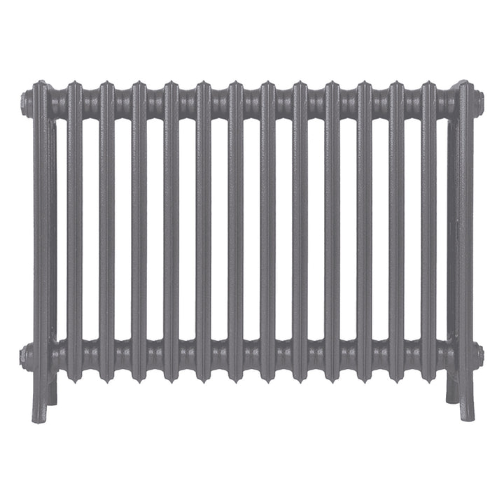 Grace - Quartz Grey Cast Iron Column Radiator H600mm x W877mm 4 Column - Wall Hung
