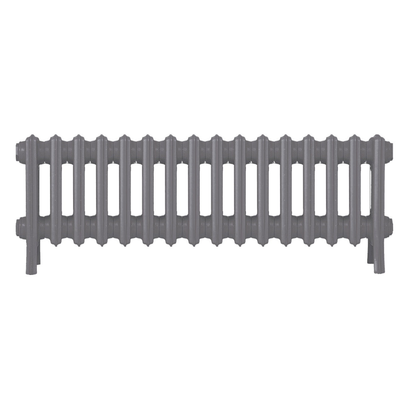 Grace - Quartz Grey Cast Iron Column Radiator H300mm x W998mm 4 Column - Wall Hung