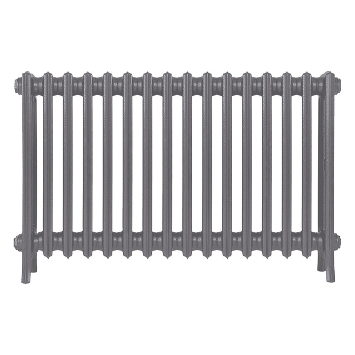 Grace - Quartz Grey Cast Iron Column Radiator H650mm x W998mm 4 Column - Floor Standing