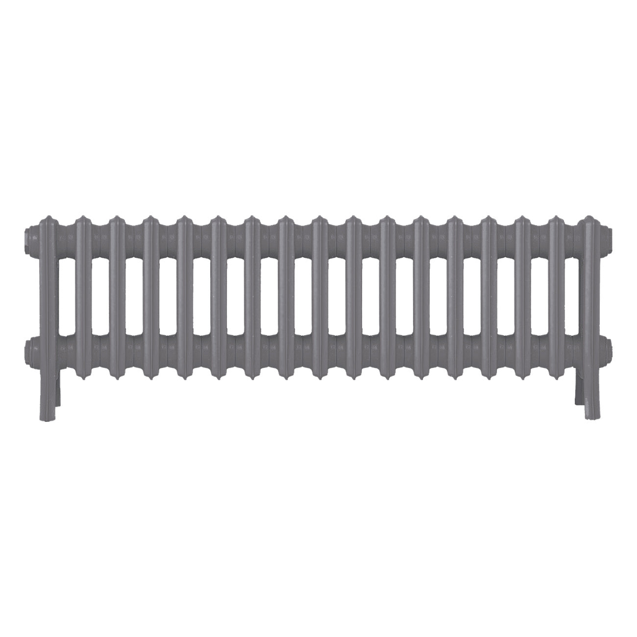 Grace - Quartz Grey Cast Iron Column Radiator H300mm x W1059mm 4 Column - Wall Hung