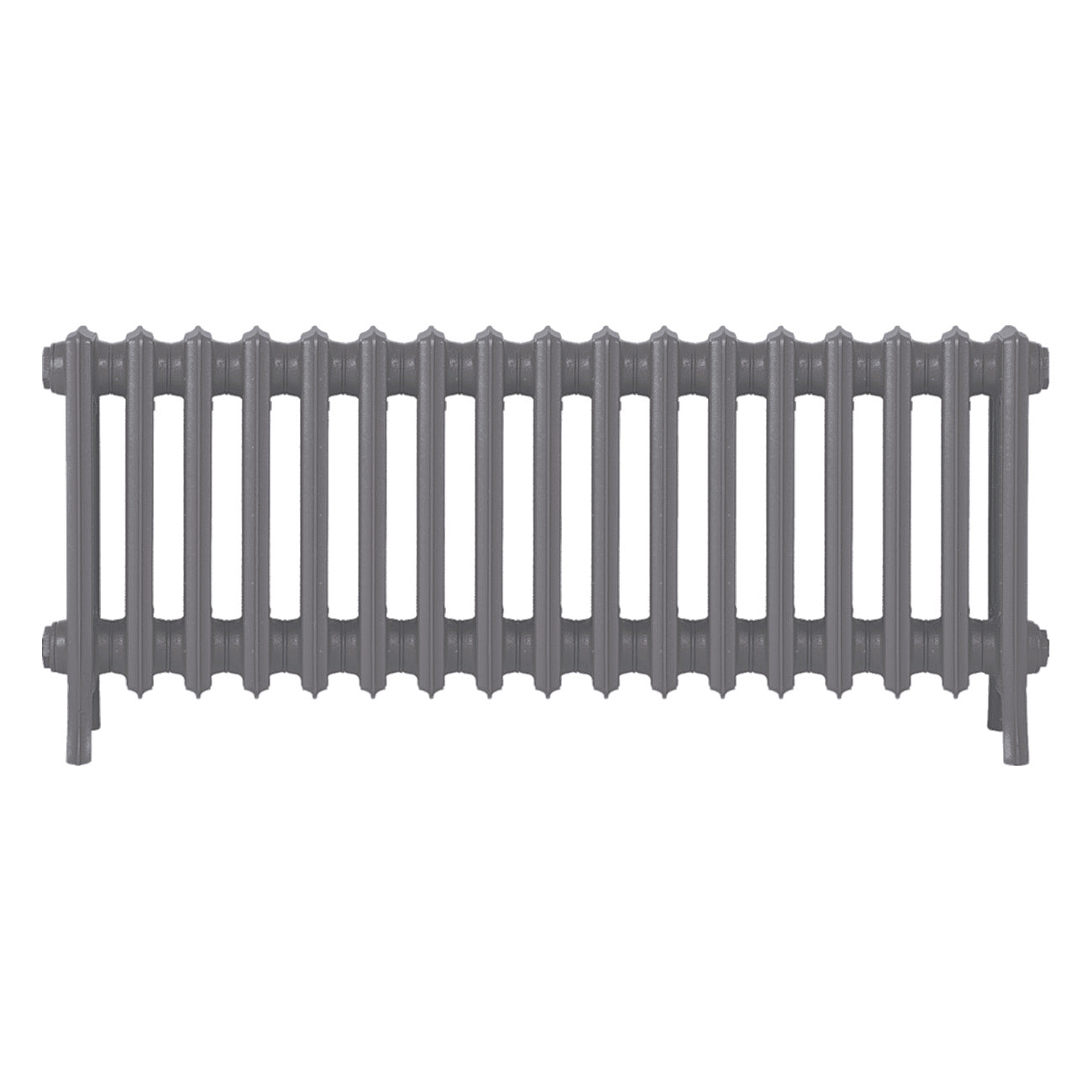 Grace - Quartz Grey Cast Iron Column Radiator H450mm x W1059mm 4 Column - Wall Hung