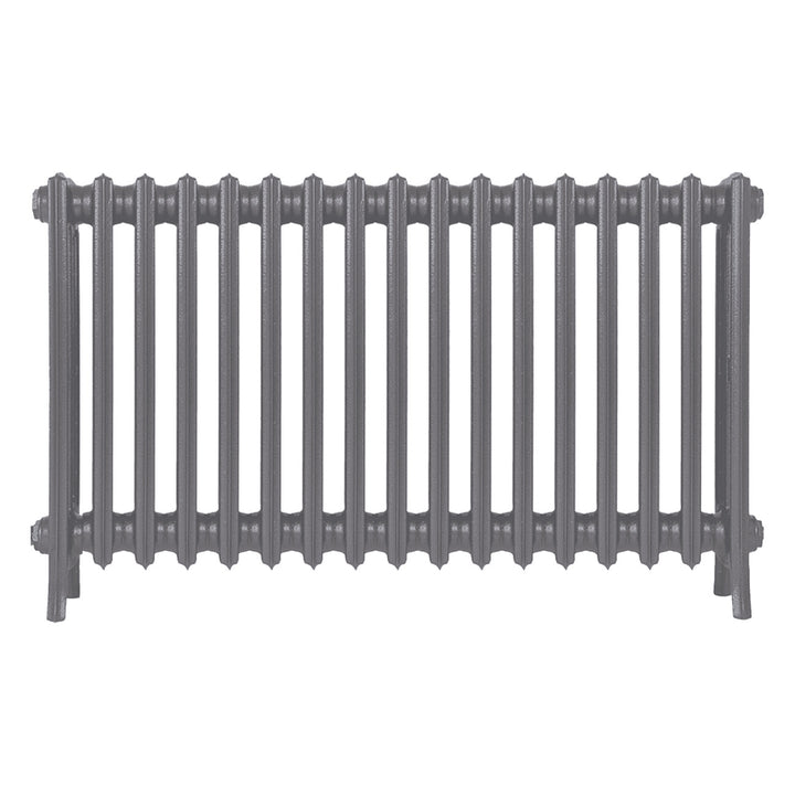 Grace - Quartz Grey Cast Iron Column Radiator H650mm x W1059mm 4 Column - Floor Standing