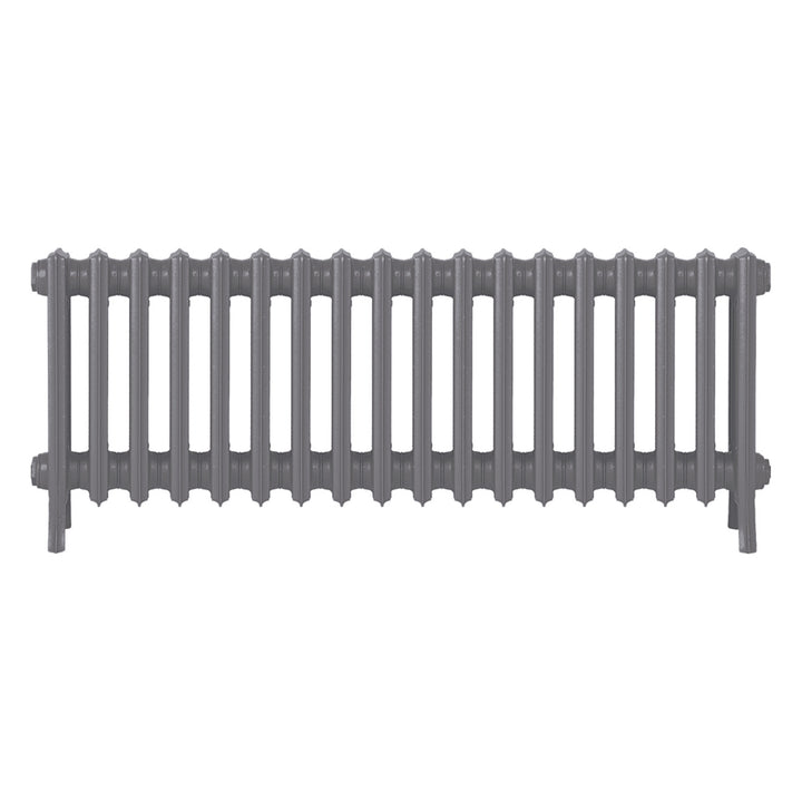 Grace - Quartz Grey Cast Iron Column Radiator H450mm x W1119mm 4 Column - Wall Hung