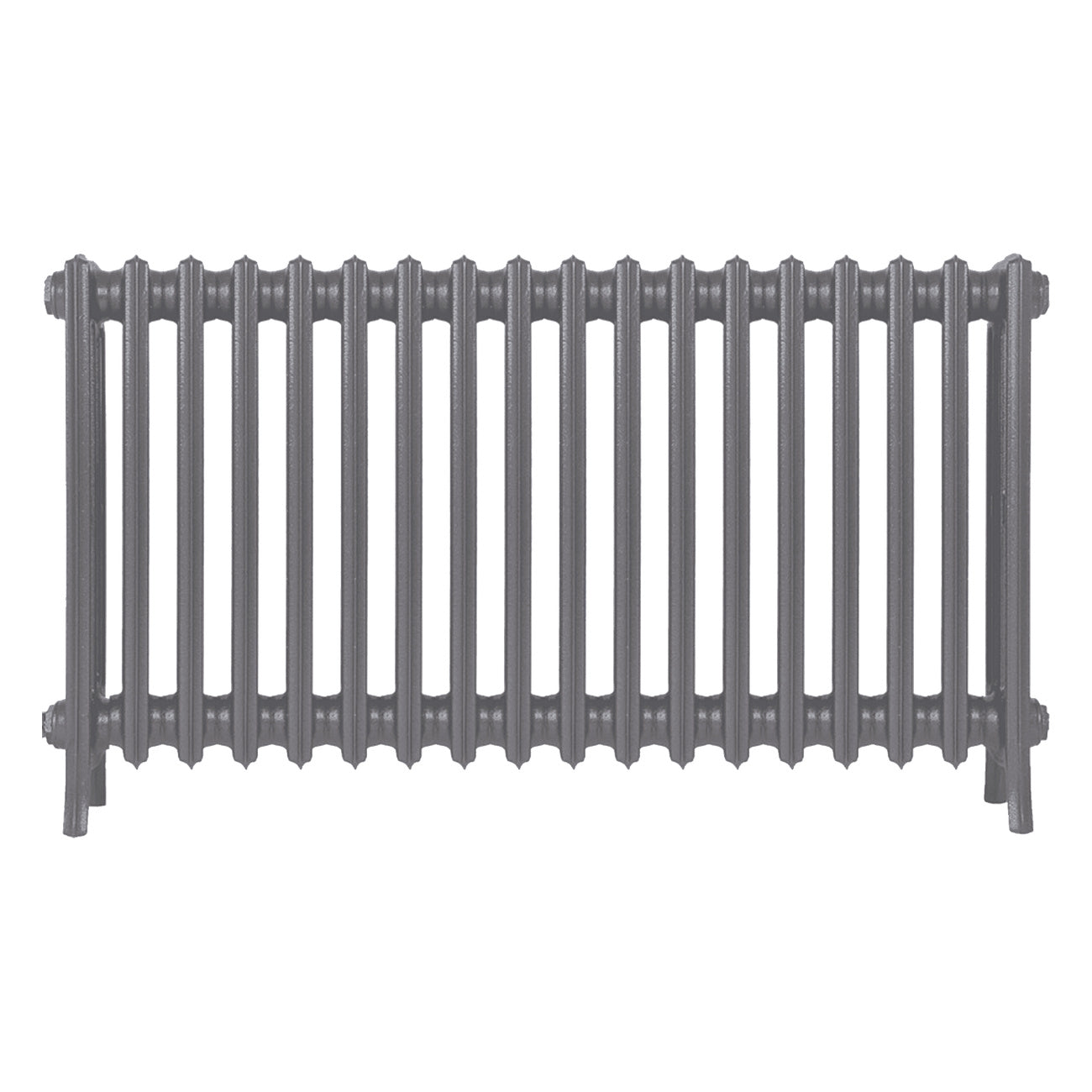 Grace - Quartz Grey Cast Iron Column Radiator H600mm x W1119mm 4 Column - Wall Hung