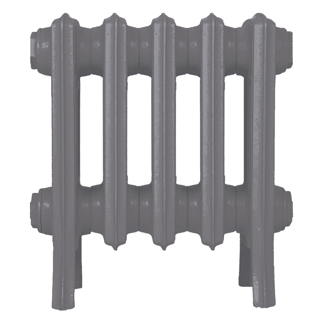 Grace - Quartz Grey Cast Iron Column Radiator H300mm x W333mm 4 Column - Wall Hung