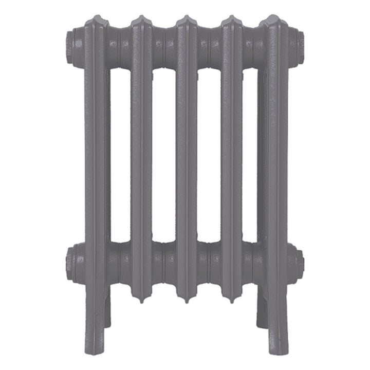 Grace - Quartz Grey Cast Iron Column Radiator H450mm x W333mm 4 Column - Wall Hung