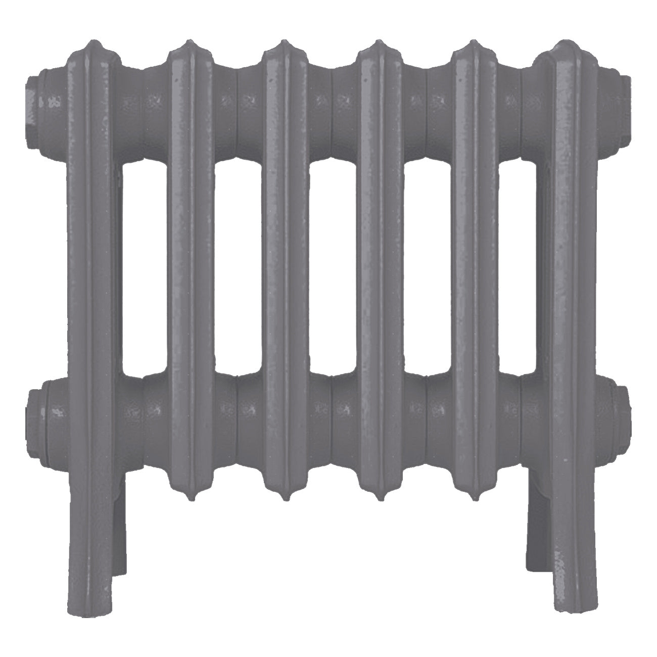 Grace - Quartz Grey Cast Iron Column Radiator H300mm x W393mm 4 Column - Wall Hung