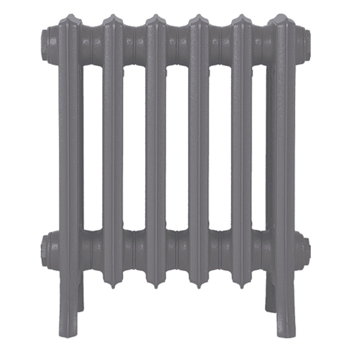 Grace - Quartz Grey Cast Iron Column Radiator H450mm x W393mm 4 Column - Wall Hung