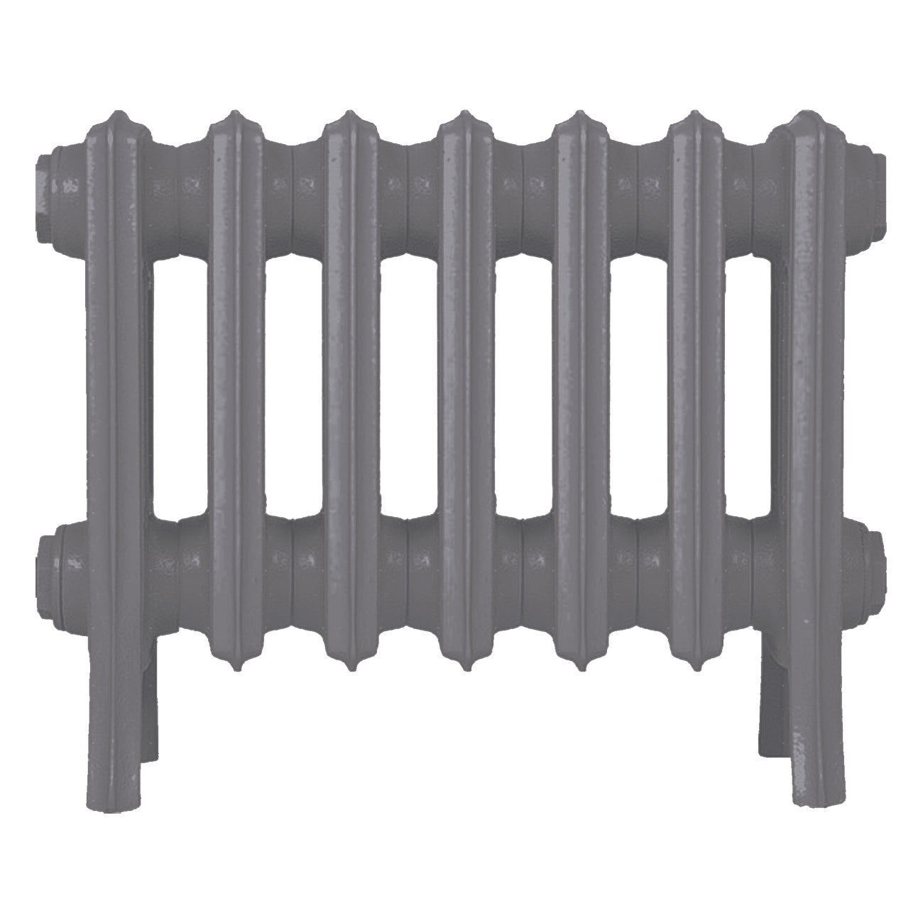 Grace - Quartz Grey Cast Iron Column Radiator H300mm x W454mm 4 Column - Wall Hung