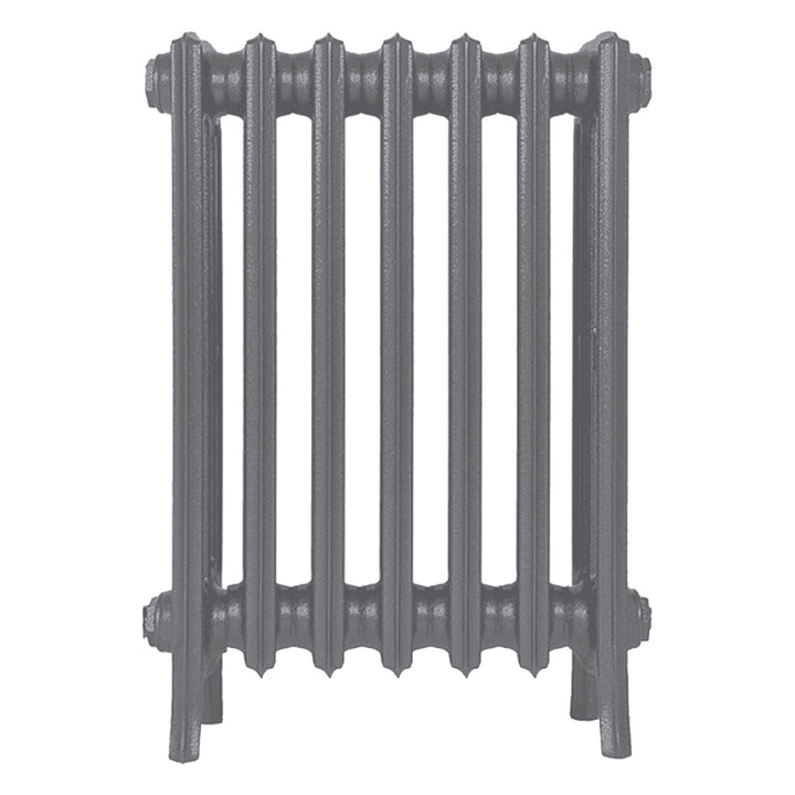 Grace - Quartz Grey Cast Iron Column Radiator H600mm x W454mm 4 Column - Wall Hung