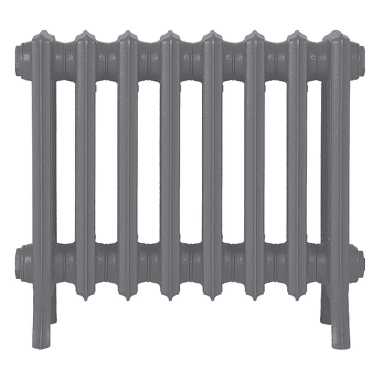 Grace - Quartz Grey Cast Iron Column Radiator H450mm x W514mm 4 Column - Wall Hung