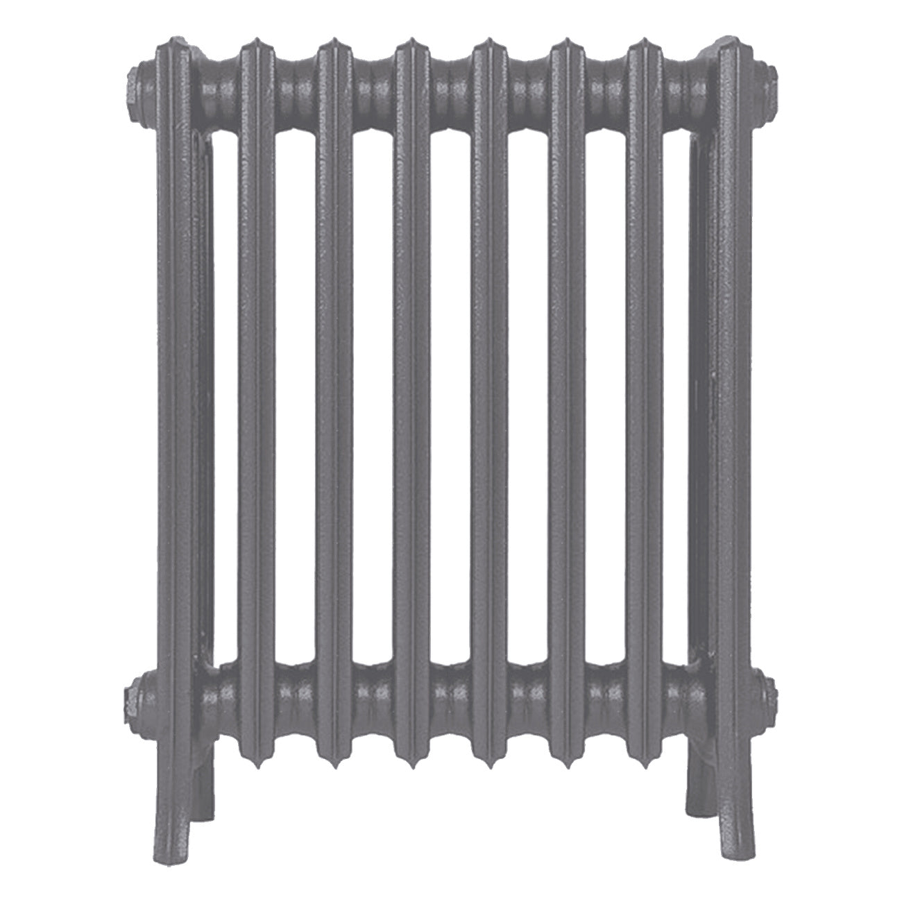 Grace - Quartz Grey Cast Iron Column Radiator H650mm x W514mm 4 Column - Floor Standing