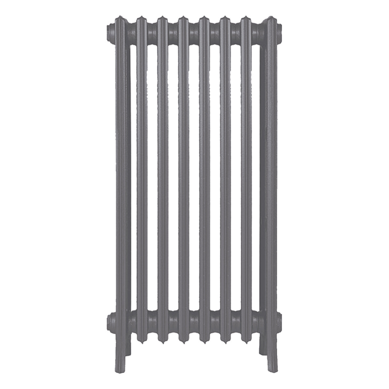 Grace - Quartz Grey Cast Iron Column Radiator H898mm x W514mm 4 Column - Wall Hung