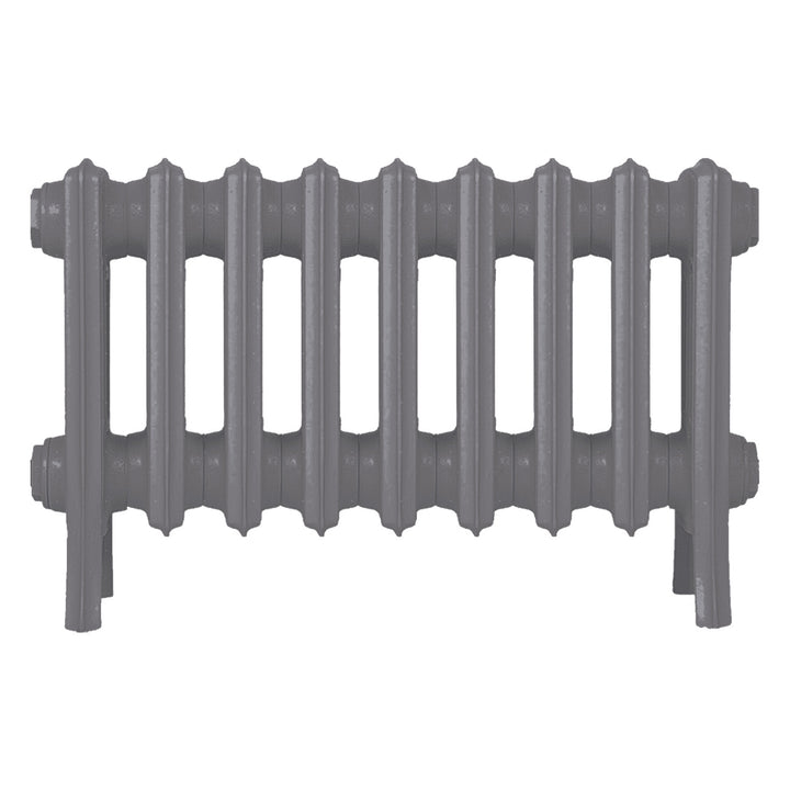 Grace - Quartz Grey Cast Iron Column Radiator H350mm x W575mm 4 Column - Floor Standing